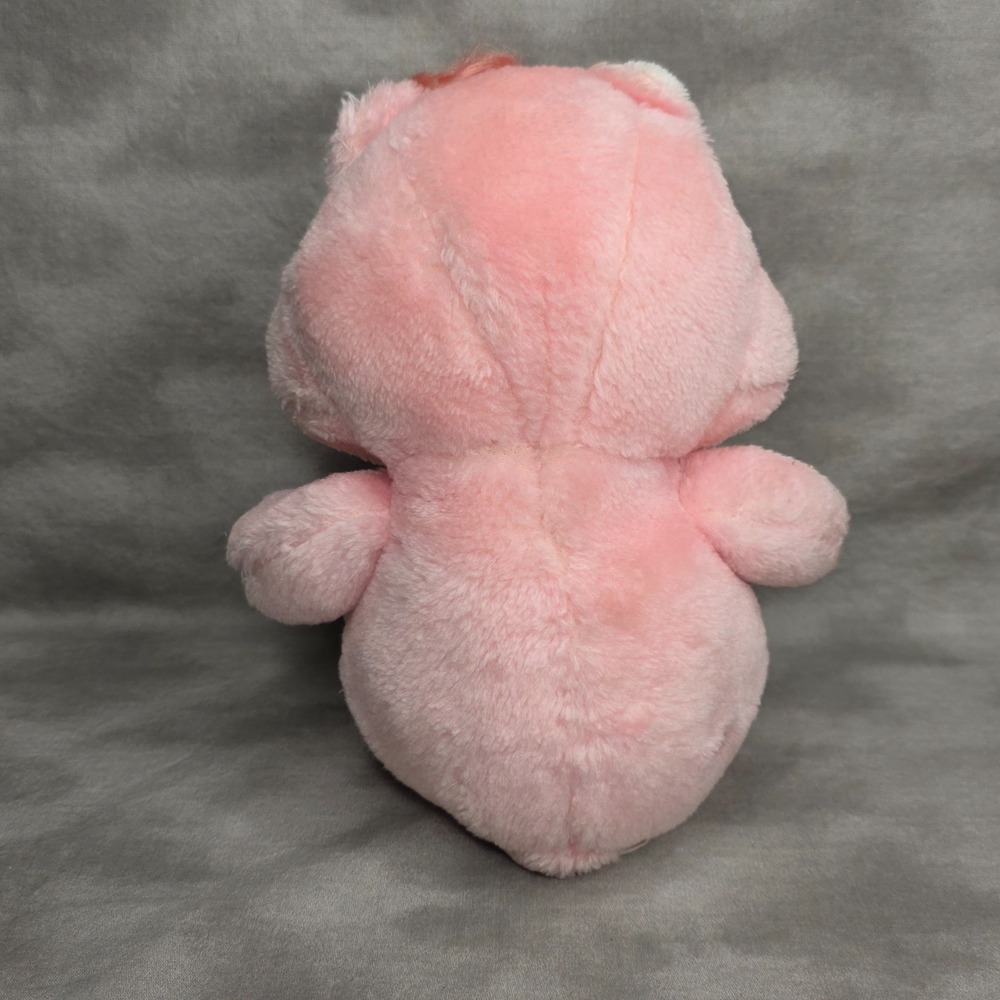 Care Bear Love-A-Lot Bear Vintage 1983 Kenner 13" Pink Plush Heart Belly Patch - Picture 4 of 9
